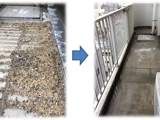 汚れやすい面倒なベランダのお掃除ならお任せください！サービスの画像