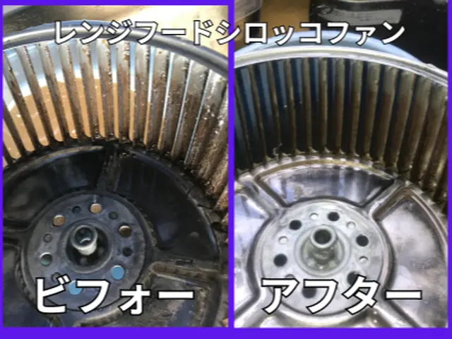 レンジフードクリーニング　ファン・ドラム・フィルター清掃サービスの画像