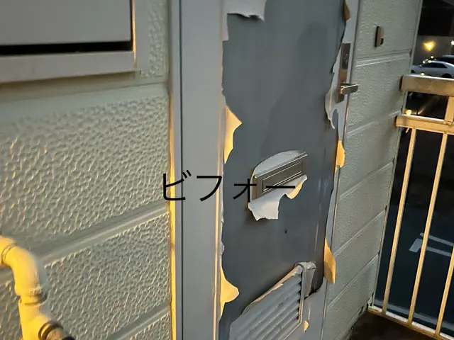 ケレン清掃から３回塗りで丁寧に塗らせて頂きます。サービスの画像