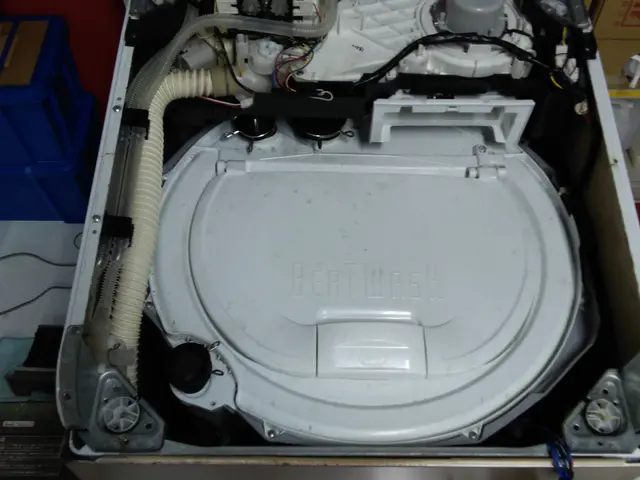 縦型の洗濯機を分解して、洗濯槽の清掃を行います！サービスの画像