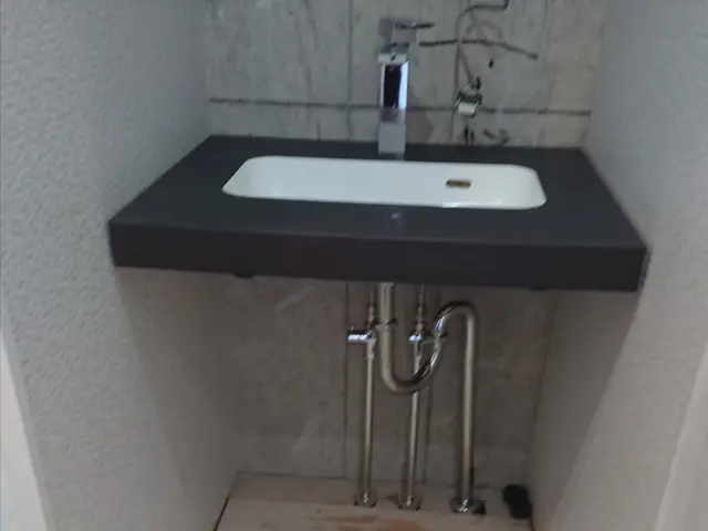 洗面台交換のみお取替え致します。サービスの画像