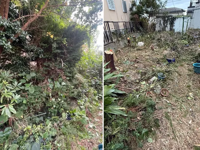 ★剪定承ります★重機の入れない場所，高所もご相談可能！サービスの画像