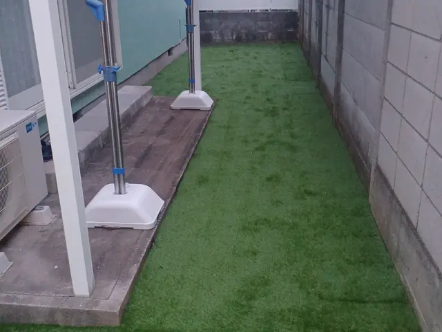 ◇人工芝施工◇シンプルだけど清潔感バッチリ 綺麗な緑色 本物そっくり☆サービスの画像