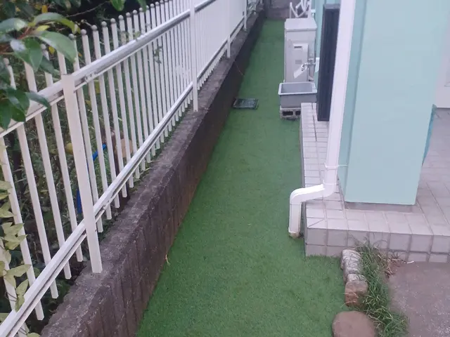 ◇人工芝施工◇シンプルだけど清潔感バッチリ 綺麗な緑色 本物そっくり☆サービスの画像
