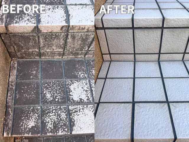 玄関タイルクリーニング★50%OFFキャンペーン開催中★サービスの画像