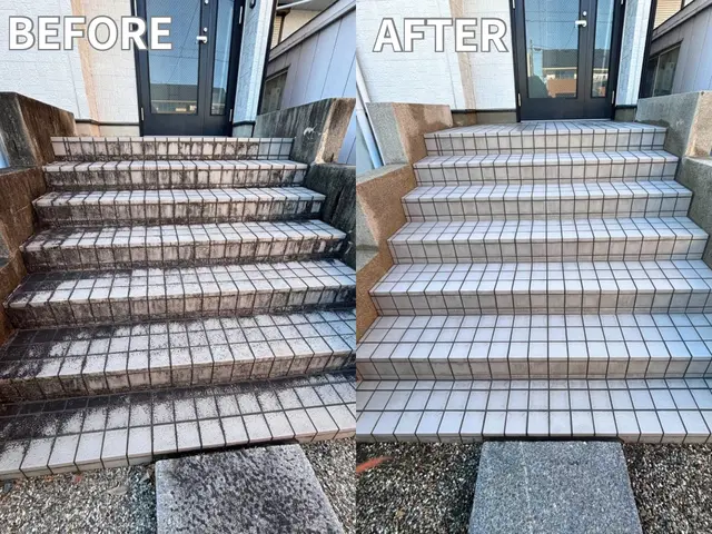 玄関タイルクリーニング★50%OFFキャンペーン開催中★サービスの画像