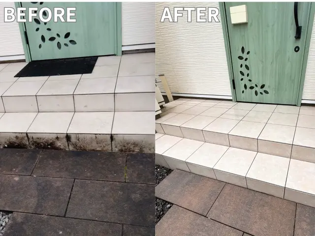玄関タイルクリーニング★50%OFFキャンペーン開催中★サービスの画像
