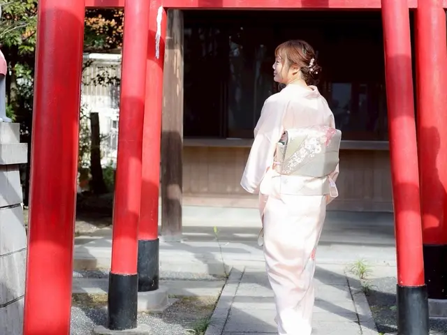 忘年会・新年会は、こなれ着物で、華やかに。肩下からのまとめ髪サービス付き！