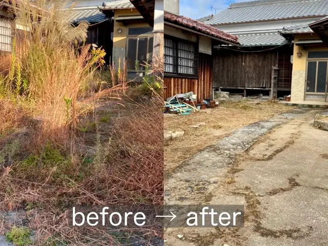 【必ず私が伺います！】丁寧に刈ります！お庭・空き地の手入れ、斜面対応可能◎サービスの画像