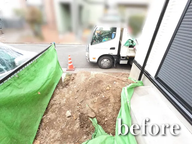 お庭に合う、お洒落な色や形をした砂利をエクステリアプランナーがご提案いたします。サービスの画像