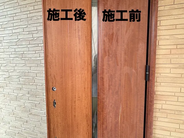 【いなべ市発】カード払可◎シート貼りで玄関をイメチェン♪プロの技術をお見せしますサービスの画像