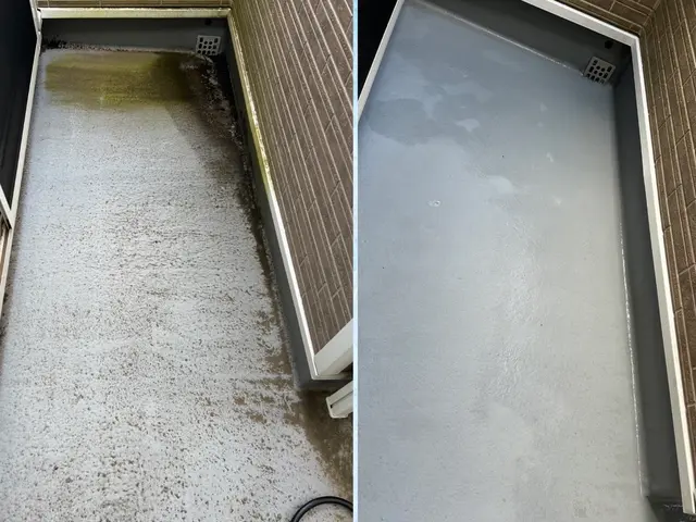 手作業と高圧洗浄機でピカピカ！電気・水道と接続いらずで集合住宅でも心配ありませんサービスの画像