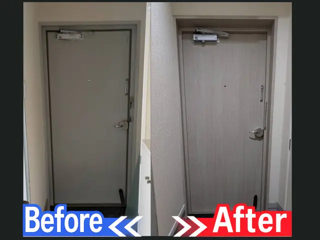 玄関ドア ダイノックシート施工専門（大健信和）サービスの画像