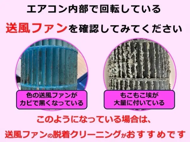 【愛知・金賞受賞店】先着１０名：千円マックカード付◎送風ファン脱着でカビ臭い除去サービスの画像