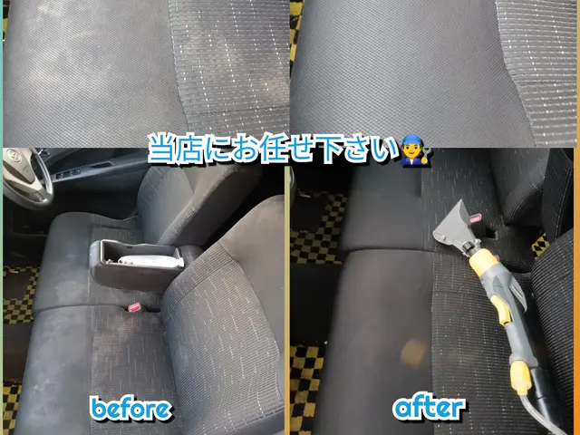 車内を丸洗い◎汚れ、匂いを徹底除去(*^^*)ペットや子供にも優しい洗剤使用◎サービスの画像