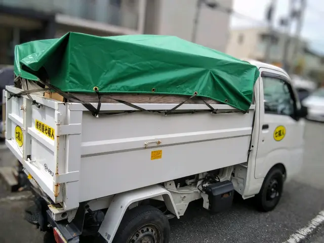 不用品回収軽トラック積載重量３５０ｋｇ、長さ１．９ｍ、幅１．３ｍ、高さ１ｍまで。サービスの画像