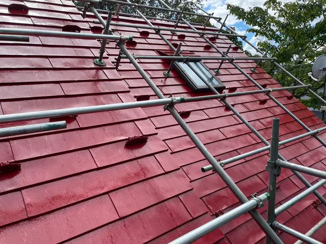 高耐久シリコン塗装！高圧洗浄作業付き下塗り1回上塗り2回の計３回塗り！サービスの画像