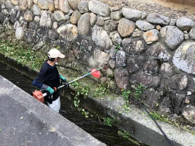 ☆草刈り☆これから草が生える前に対策を！！今なら面積に応じてサービス致します！サービスの画像