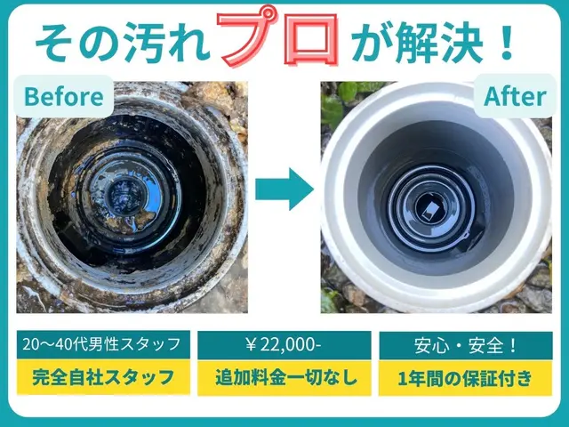 【安心の法人企業】5年6000件実績★2人体制◉1年間の保証付☆追加料金一切なしサービスの画像