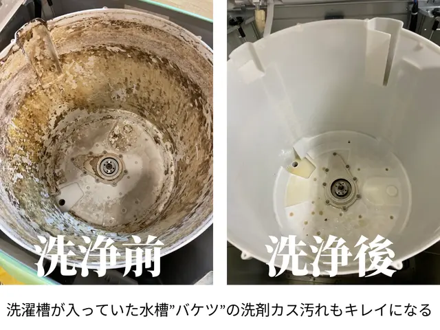 洗濯したのに衣服に黒いワカメが付着するなら迷わず分解洗浄が効果的！サービスの画像