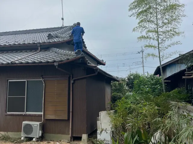 雨樋補修、雨樋、竪樋清掃サービスの画像
