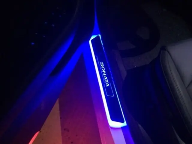 プロの整備士によるLEDスカッフプレート取付サービスの画像