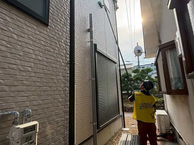 高圧、手洗い、環境に優しい洗剤でブロック門柱やフェンス、塀もご相談下さい♪サービスの画像