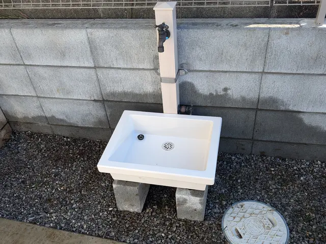 散水栓から立水栓工事！サービスの画像