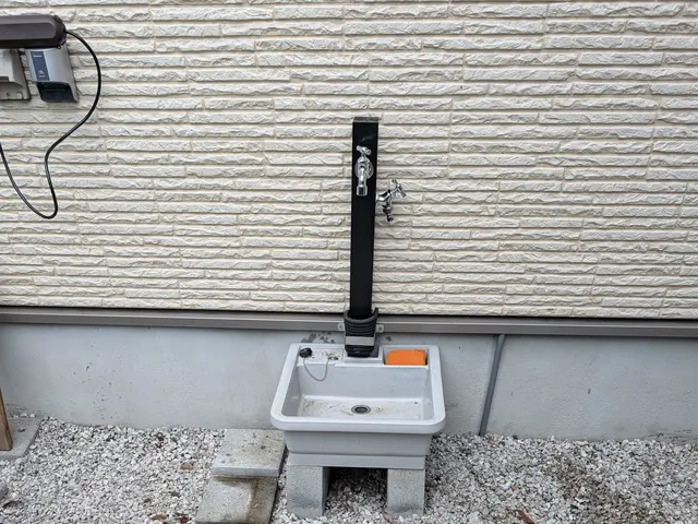 散水栓から立水栓工事！サービスの画像