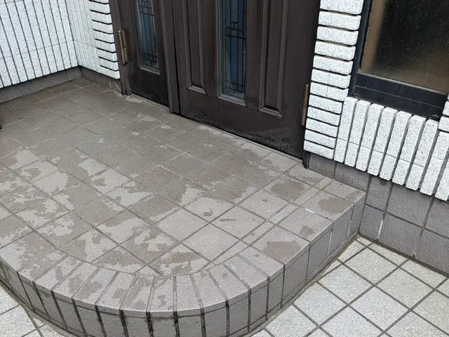 玄関やアプローチのカビ黒ずみを高圧洗浄でスッキリ！忙しいあなたに代わりお掃除！サービスの画像