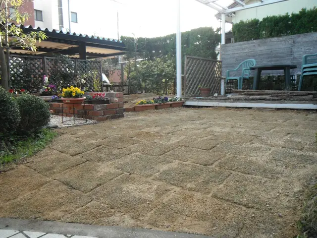 芝生張り付け、芝生張替えサービスの画像