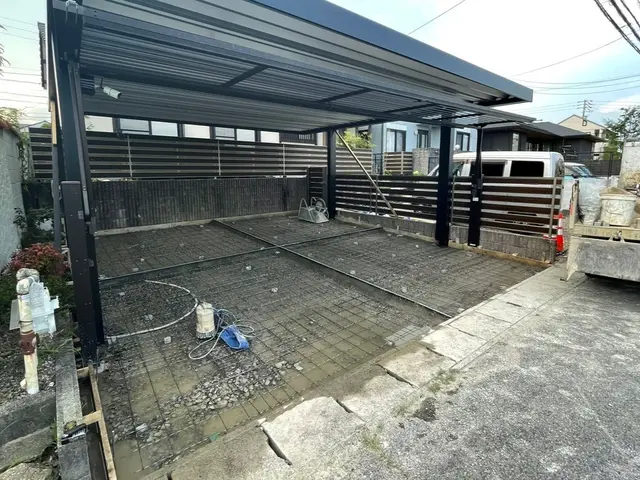 綺麗なお家に住みませんか？仕上がり抜群！駐車場施工・土間コンクリート施工サービスの画像