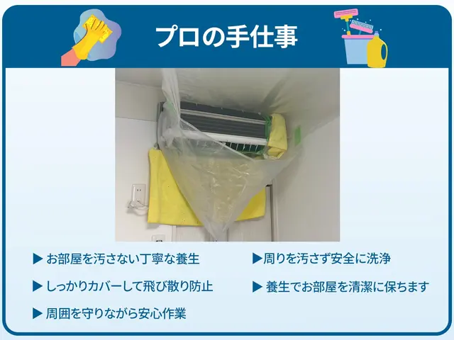 エアコンの嫌な臭い・埃を【分解洗浄】！！ 清潔な空気をお届け！複数台割引有！サービスの画像