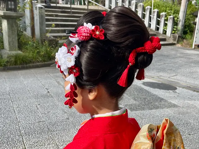 【出張着付ヘアセット込★】◇七五三親子割→2名分料金より¥2,000引♪◇