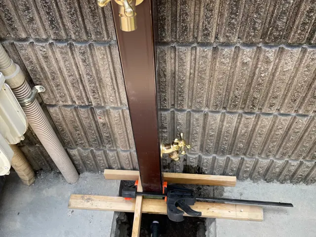 散水栓をオシャレな立水栓に！サービスの画像