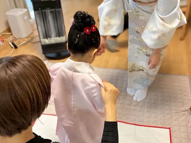 【簡単ヘアアレンジ込み】大切な一日を、心を込めて美しく、丁寧な着付け