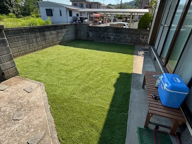 カード対応！人工芝生施工いたします！サービスの画像