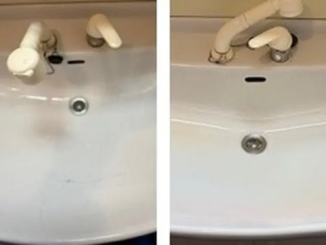 洗面ボウルのひび割れ補修サービスの画像