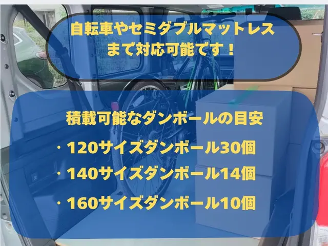 【お荷物の移動】＋【不用品回収】や【小型家具】・【家電輸送】まとめて！解決！サービスの画像