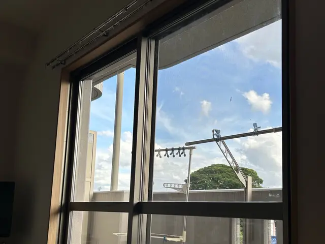 【秋割！】窓ガラス・サッシ・網戸のクリーニング◇頑固なテープ跡も落とします！！サービスの画像
