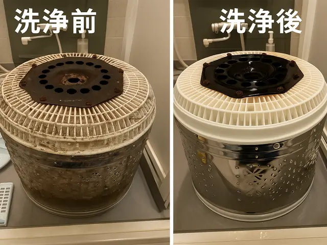 洗濯槽の取り外し洗浄（分解洗浄）サービスの画像