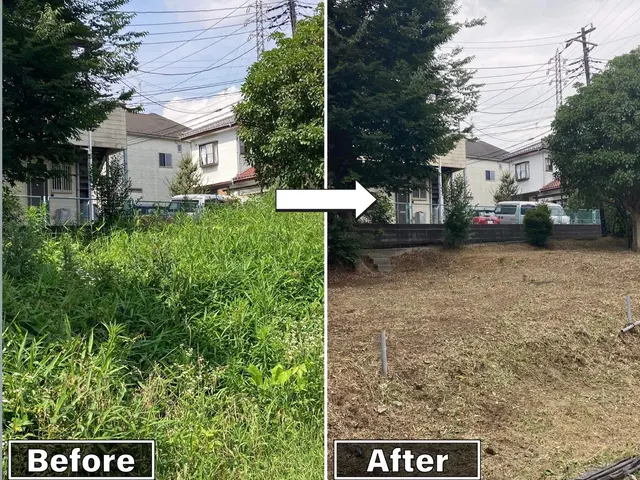 【業歴25年の実績】お庭一度スッキリさせませんか？細かい場所までしっかりと◎サービスの画像