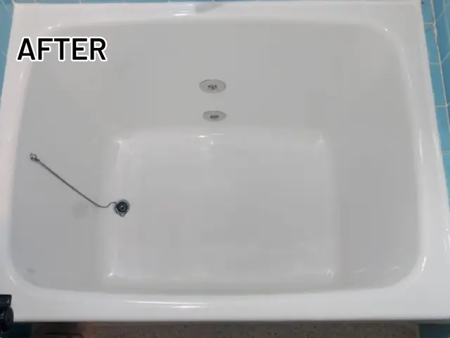 落ちない汚れやヒビ、割れに浴槽塗装で見違えるほど蘇らせます。サービスの画像