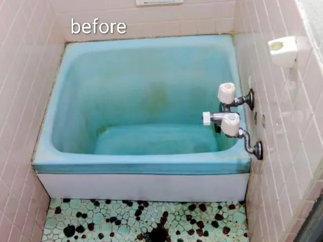 落ちない汚れやヒビ、割れに浴槽塗装で見違えるほど蘇らせます。サービスの画像