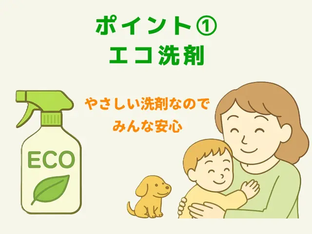 エコ洗剤×高温スチーム除菌付きプレミア洗浄☆お子様･ペットも安心の丁寧仕上げ◎サービスの画像