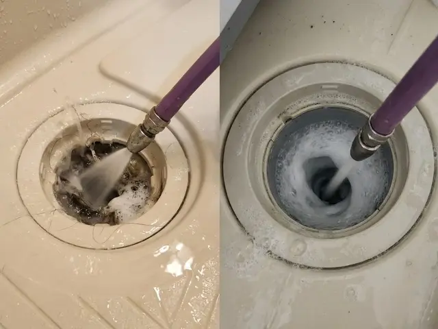 室内・室外の両側から徹底高圧洗浄サービスの画像