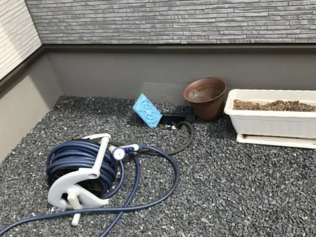 散水栓から立水栓に！立水栓後のアフター工事もお任せ下さい！サービスの画像