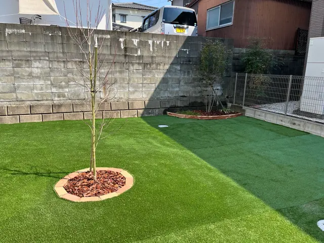 人工芝の設置サービスの画像