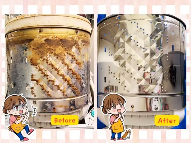 清潔な洗濯機で衣類も心もふんわり♡プロの技でピカピカ仕上げ☆サービスの画像