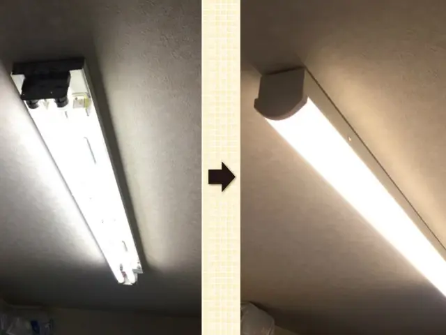 福岡市【蛍光灯からLEDに照明器具取替え】プロの電気工事士が直接施工！！サービスの画像